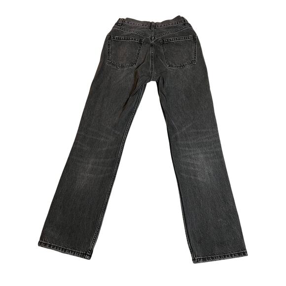 Zara Mid Rise Straight Leg Jeans Size 2 Casual Y2K Cotton Grunge 90s 2000s - Picture 2 of 11